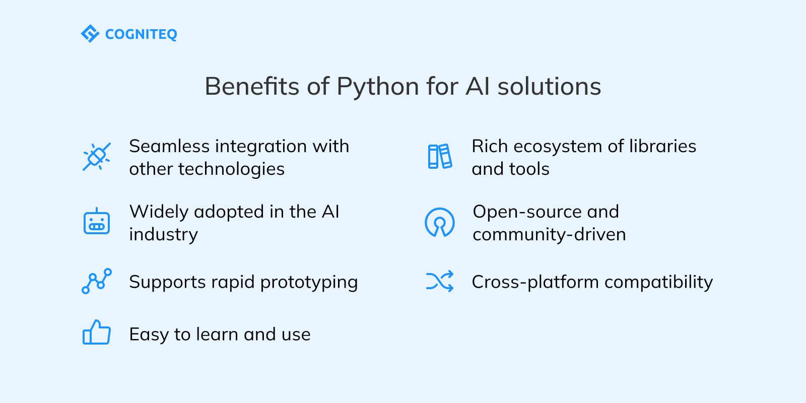 Benefits of Python for AI solutions