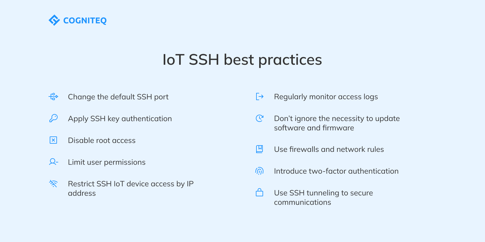 IoT SSH best practices