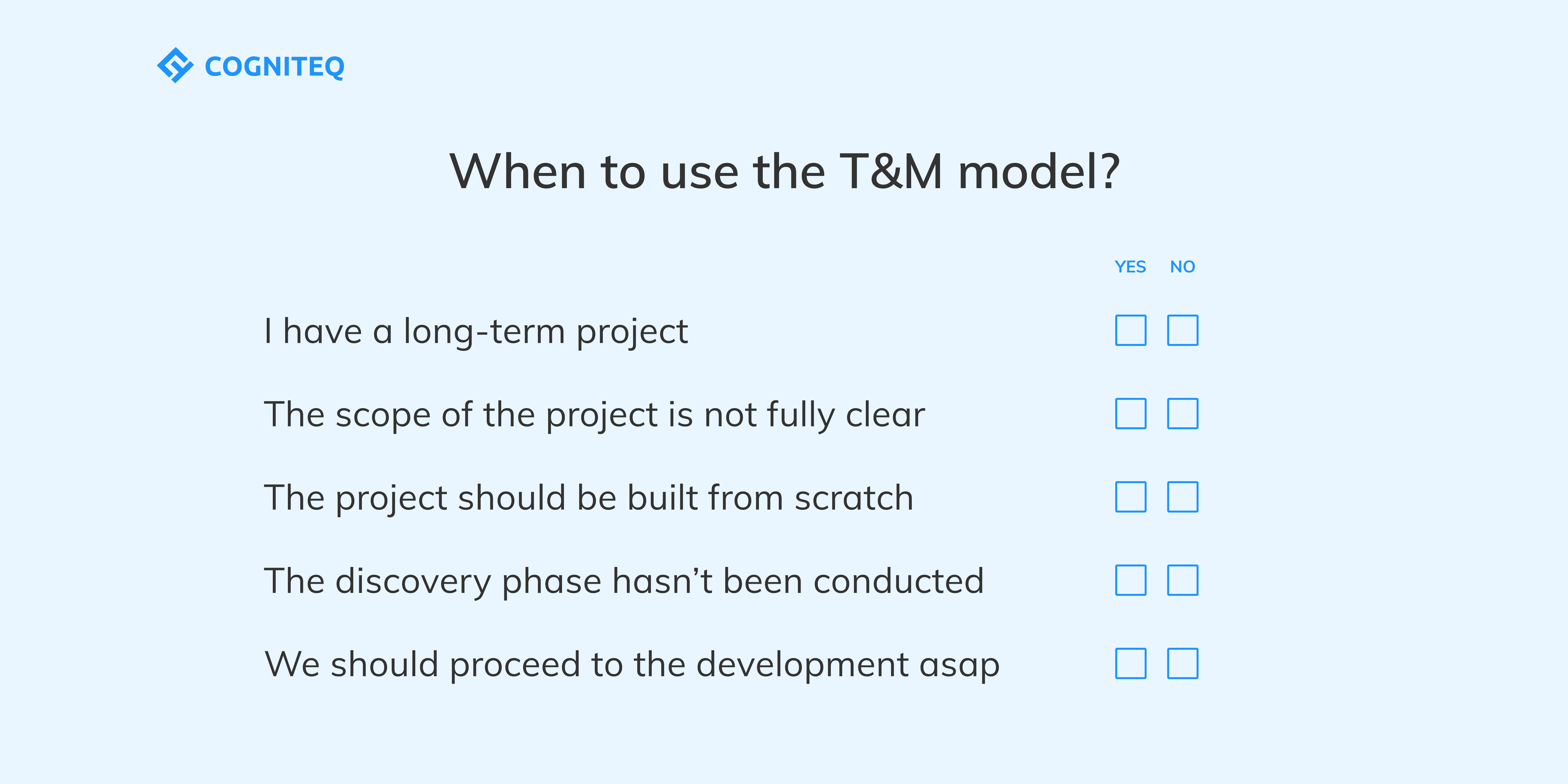 When to use TM model